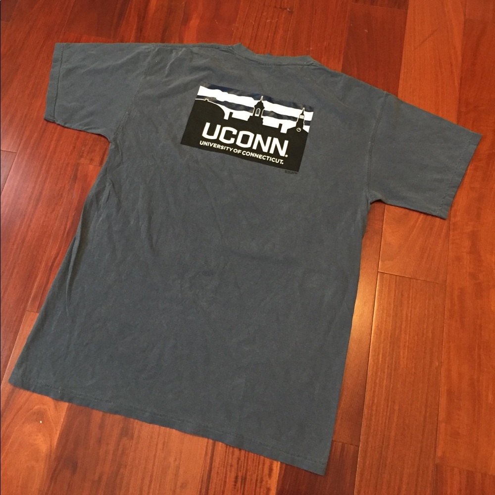 UCONN UNIVERSITY OF CONNECTICUT MENS T-SHIRT TOP SHORT SLEEVES - Picture 8 of 8